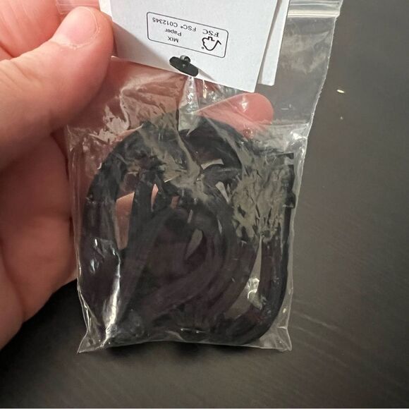 Volcom Bra Top Womens XS Black White Simply Rib Bandeau Bikini Swim - Picture 4 of 7